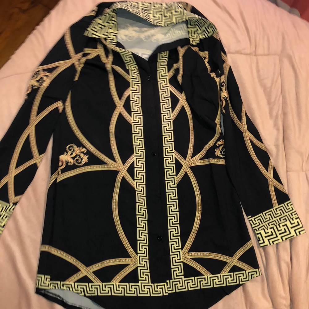 100% polyester dress shirt